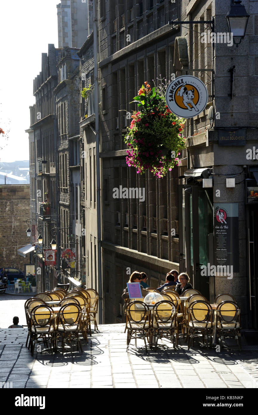 Frankreich, Ille et Vilaine, Cote d'Emeraude (Smaragdküste), Saint Malo, der ummauerten Stadt Stockfoto