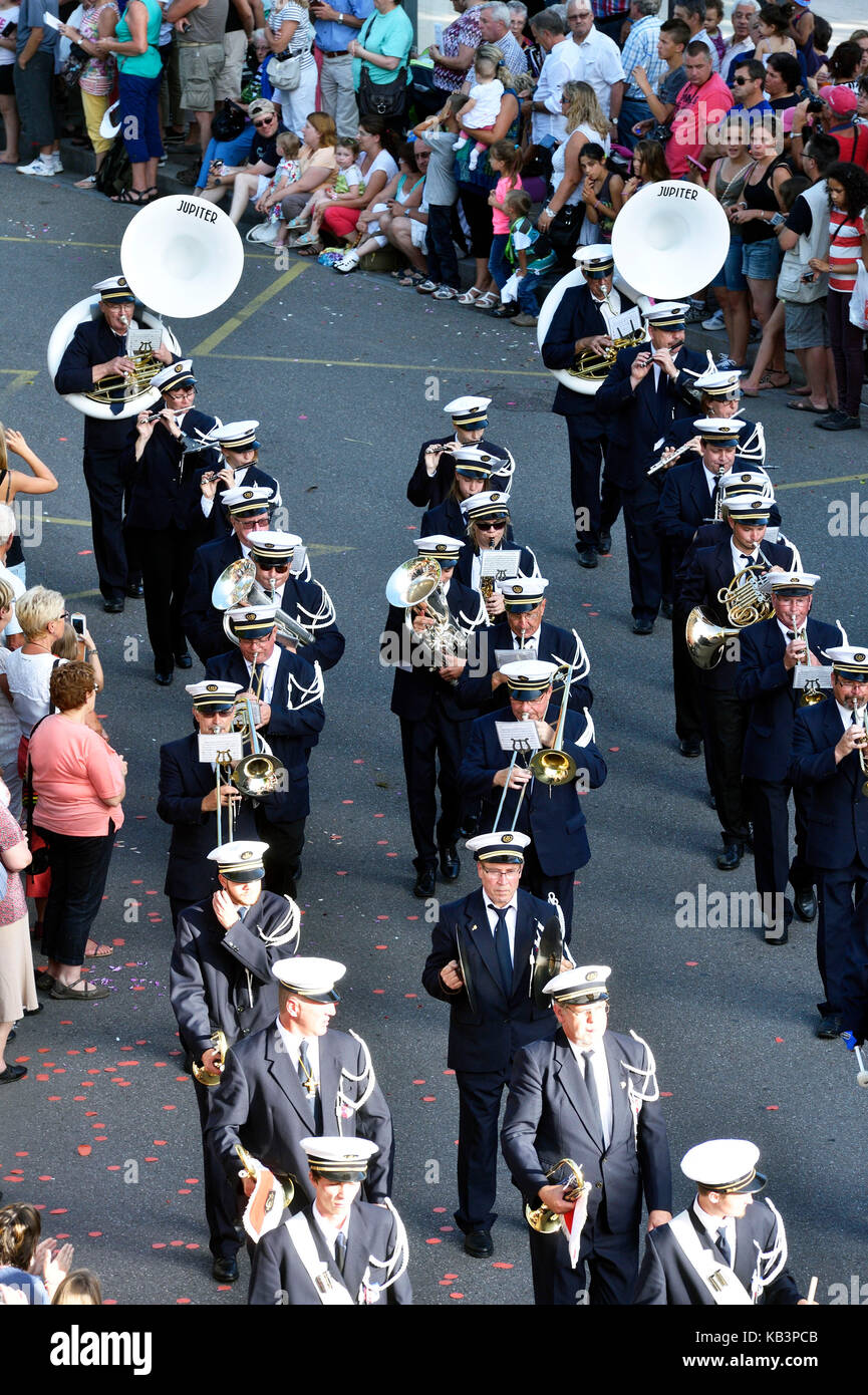 Frankreich, Bas-Rhin-Sélestat, Corso Fleuri Stockfoto