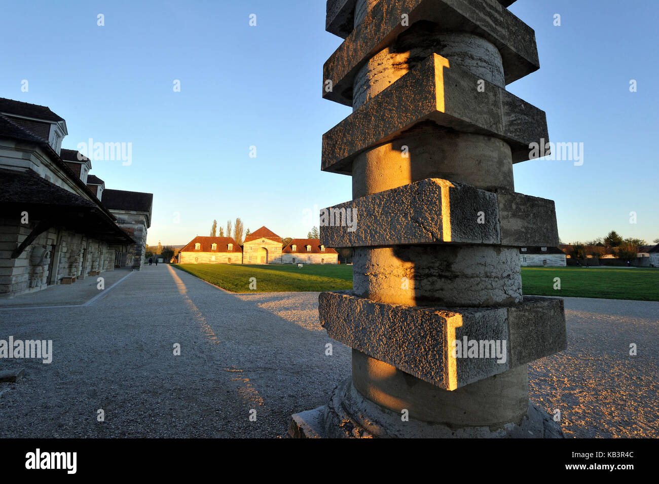 Frankreich, Doubs, Arc et Senans, Arc et Senans königliche Saline errichtet von dem Architekten Claude Nicolas Ledoux, als Weltkulturerbe von der unesco Stockfoto