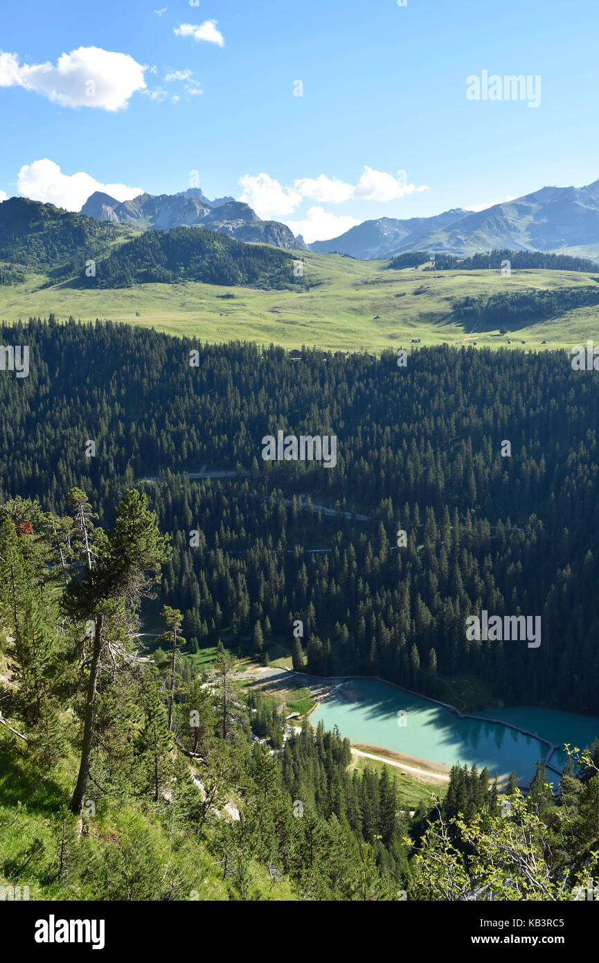 Frankreich, Savoyen, Vanoise-massiv, Tarentaise-Tal, Courchevel, Lac La Rosiere Stockfoto