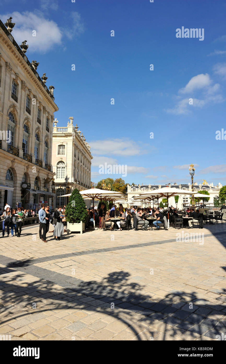 Frankreich, Meurthe et Moselle, Nancy, Place Stanislas (früher Place Royale) erbaut von Stanislas Leszczynski im 18. Jahrhundert, von der UNESCO zum Weltkulturerbe erklärt Stockfoto