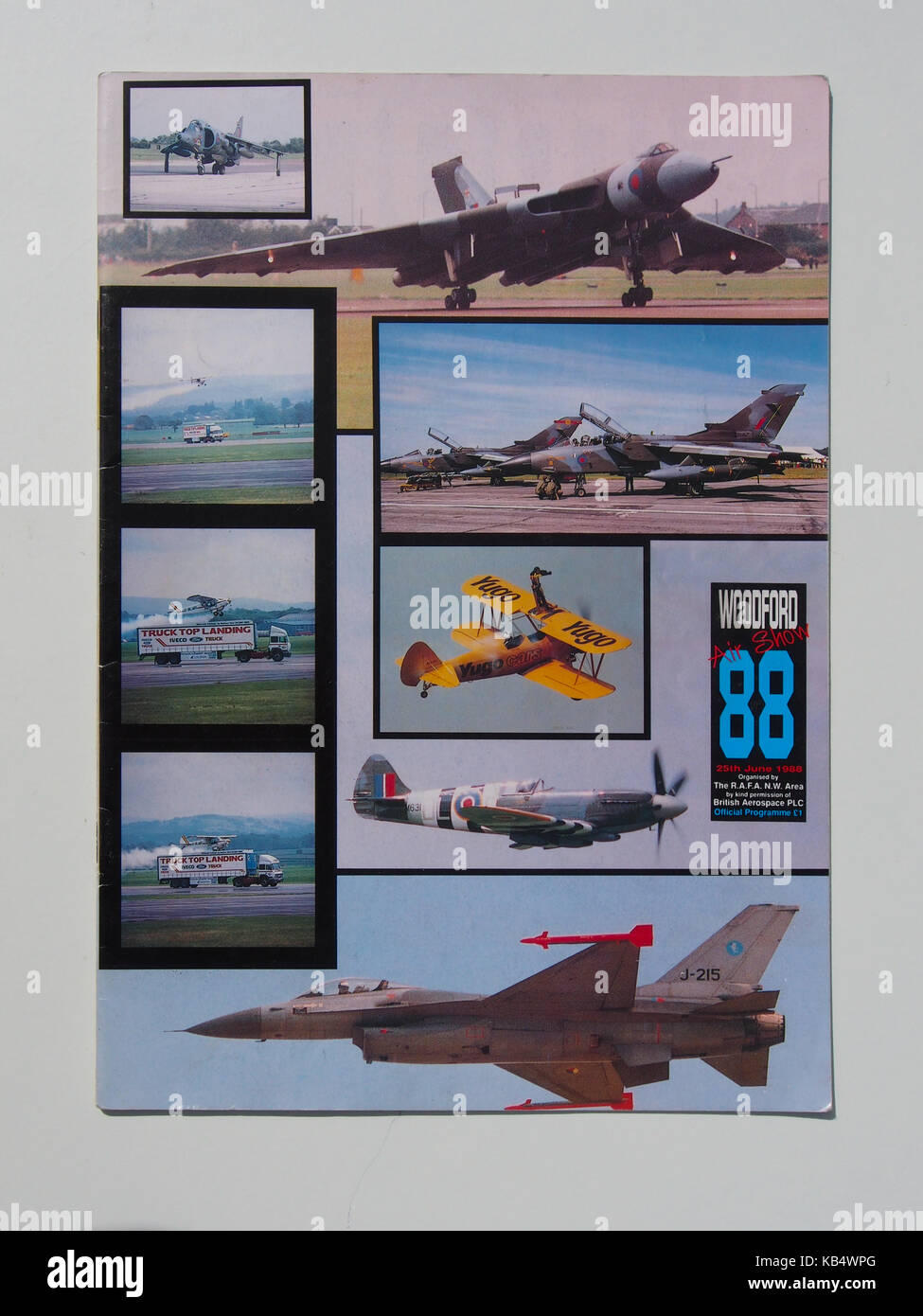 Woodford Air Show 1988 Programm Stockfoto