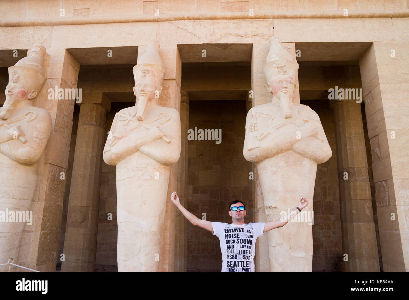 Berühmten antiken Tempel in Luxor, Ägypten Stockfoto