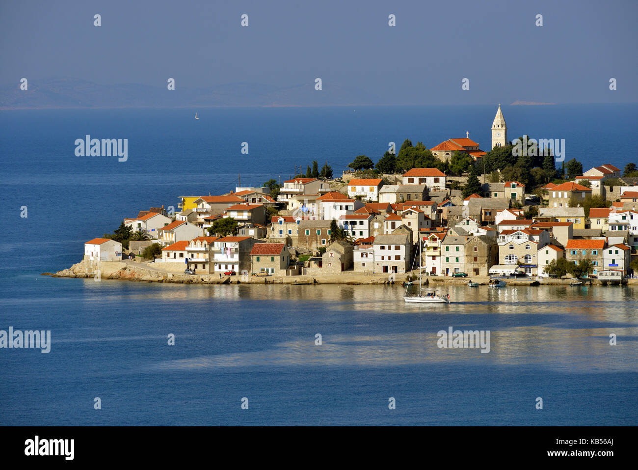 Kroatien, Dalmatien, dalmatinischen Küste, Primosten Stockfoto