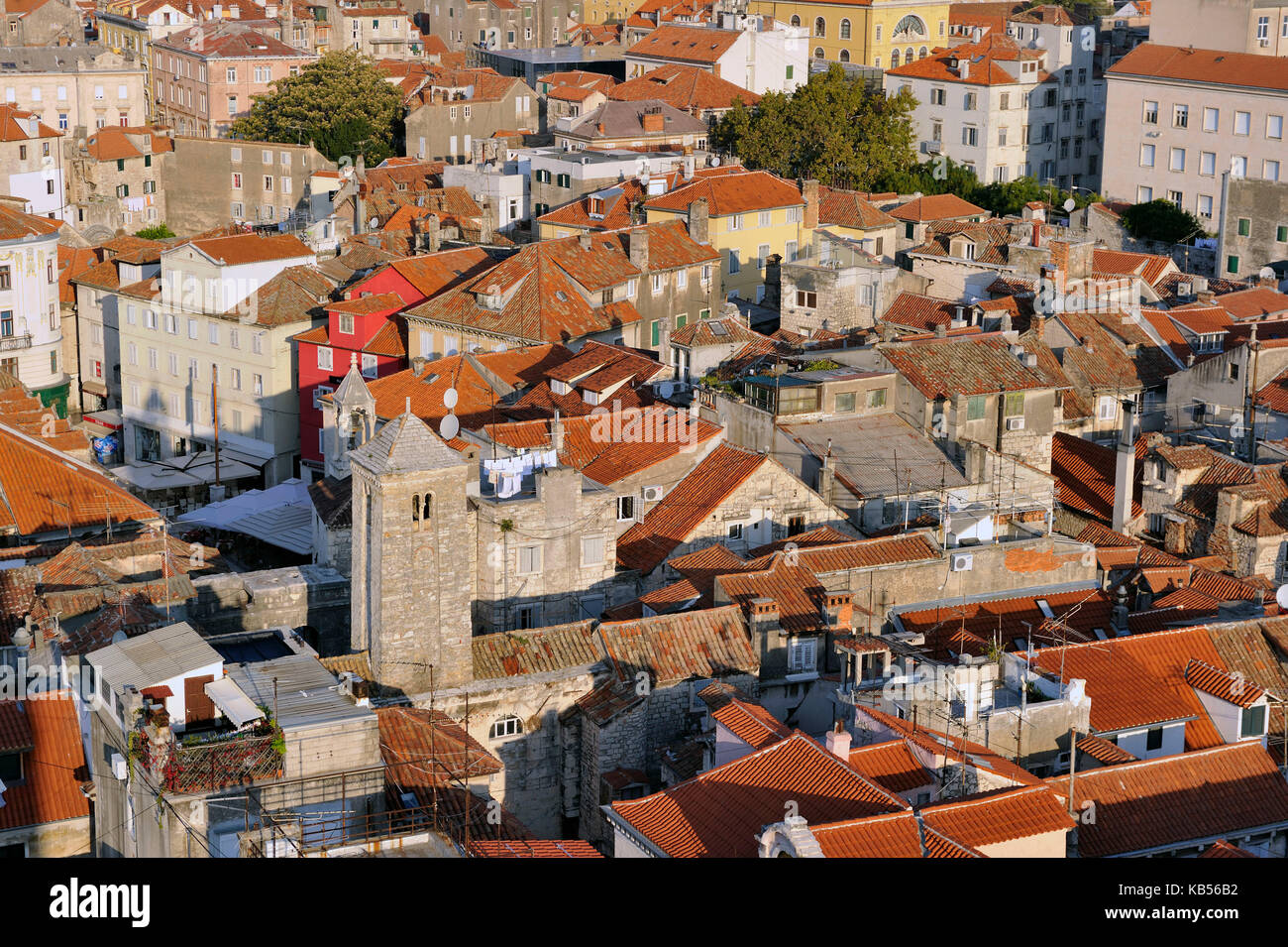 Kroatien, Küste Dalmatiens, Split, alte römische Stadt als Weltkulturerbe der Unesco Stockfoto