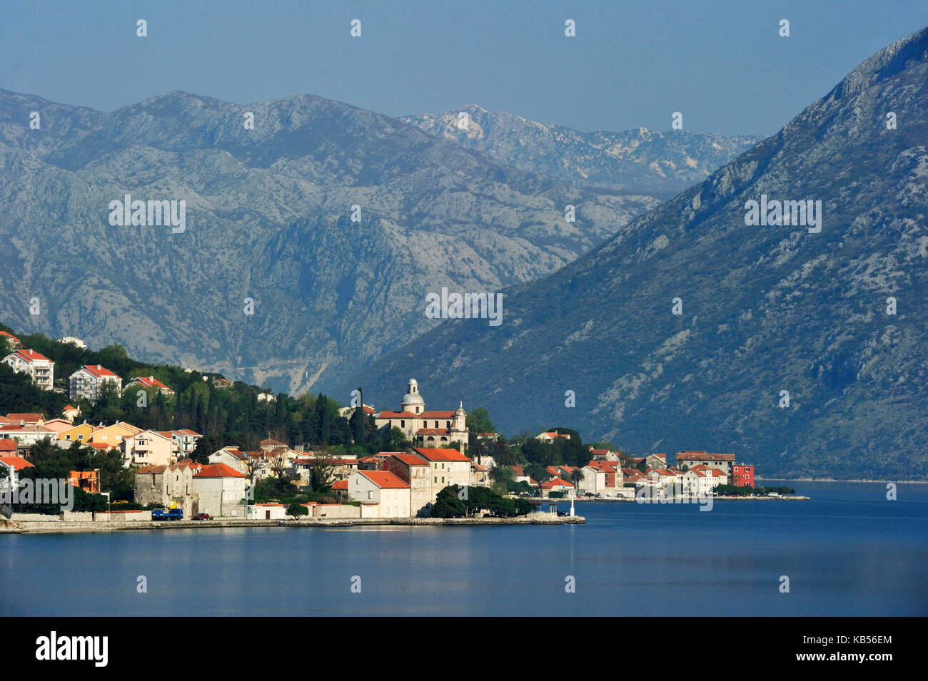 Montenegro, Adria, die Bucht von Kotor Stockfoto