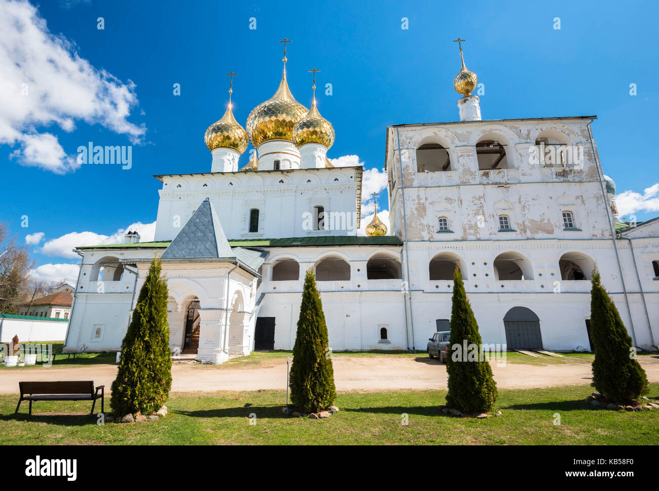 Russland, Uglitsch, orthodoxe Kirche, antike, Voskresenskiy Kloster, Auferstehung Kloster Stockfoto