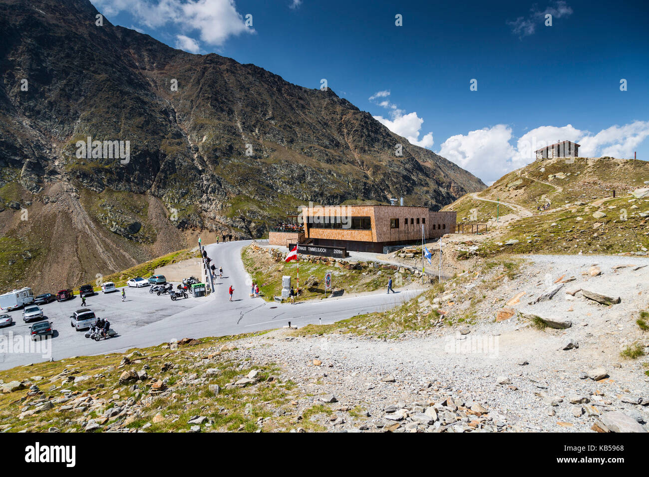 Europa, Österreich/Italien, Alpen, Gebirge - Passo Rombo - Timmelsjoch Stockfoto