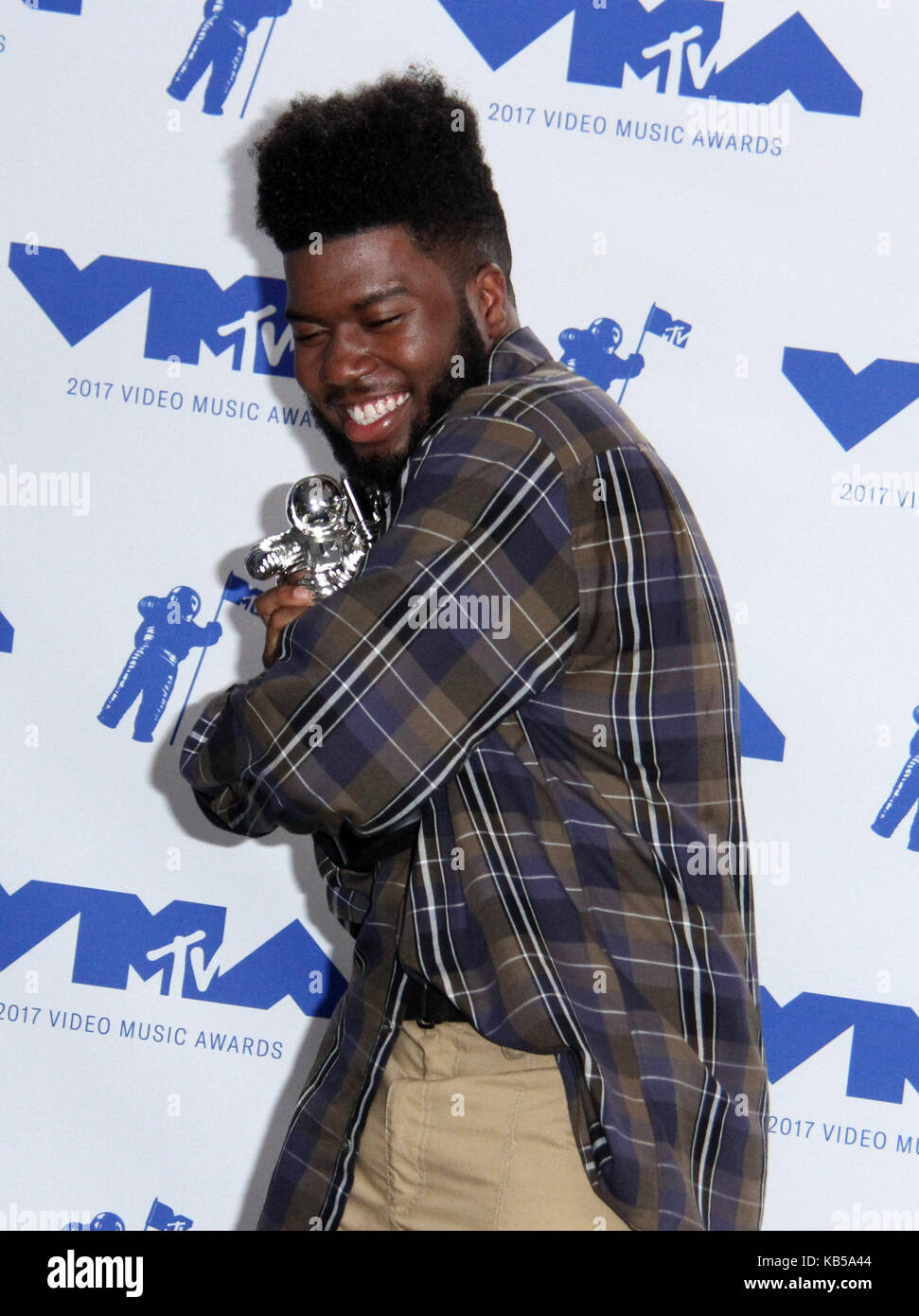 MTV Video Music Awards (VMA) 2017 Presse gehalten am Forum in Inglewood, Kalifornien. Mit: Khalid Wo: Los Angeles, California, United States Wann: 26 Aug 2017 Quelle: Adriana Barraza/WENN.com M. Stockfoto