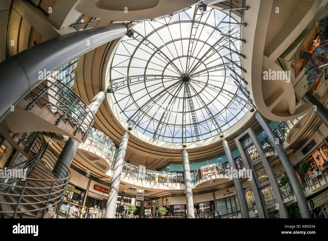 Grand Hommes, Einkaufszentrum, Interieur, Bordeaux, Frankreich Stockfoto