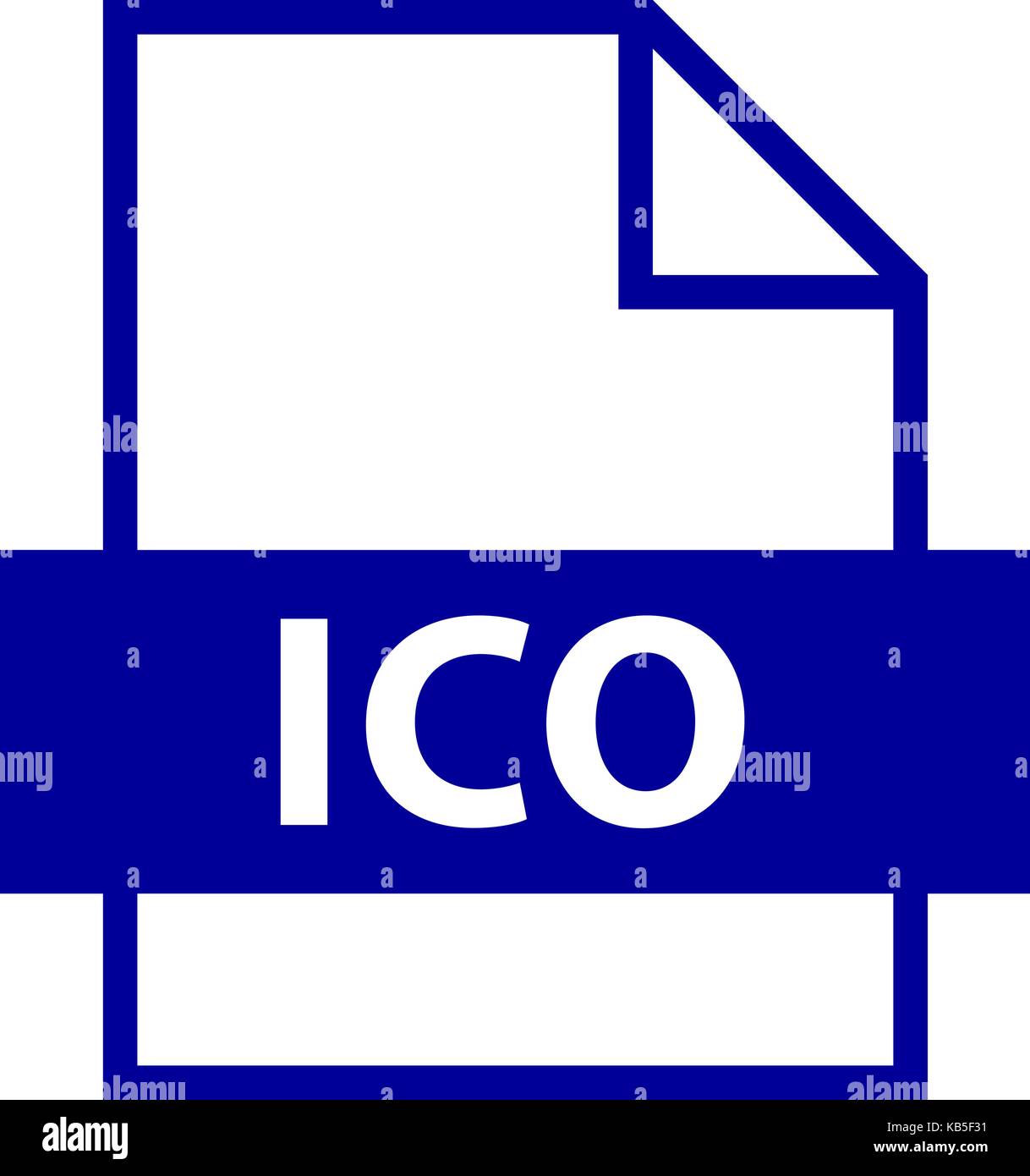 Es in allen ihren Designs verwenden. Dateinamenerweiterung icon ICO Image File Format für Computer Symbol im flachen Stil. Schnelle und einfache recolorable Vector Illustration Stock Vektor