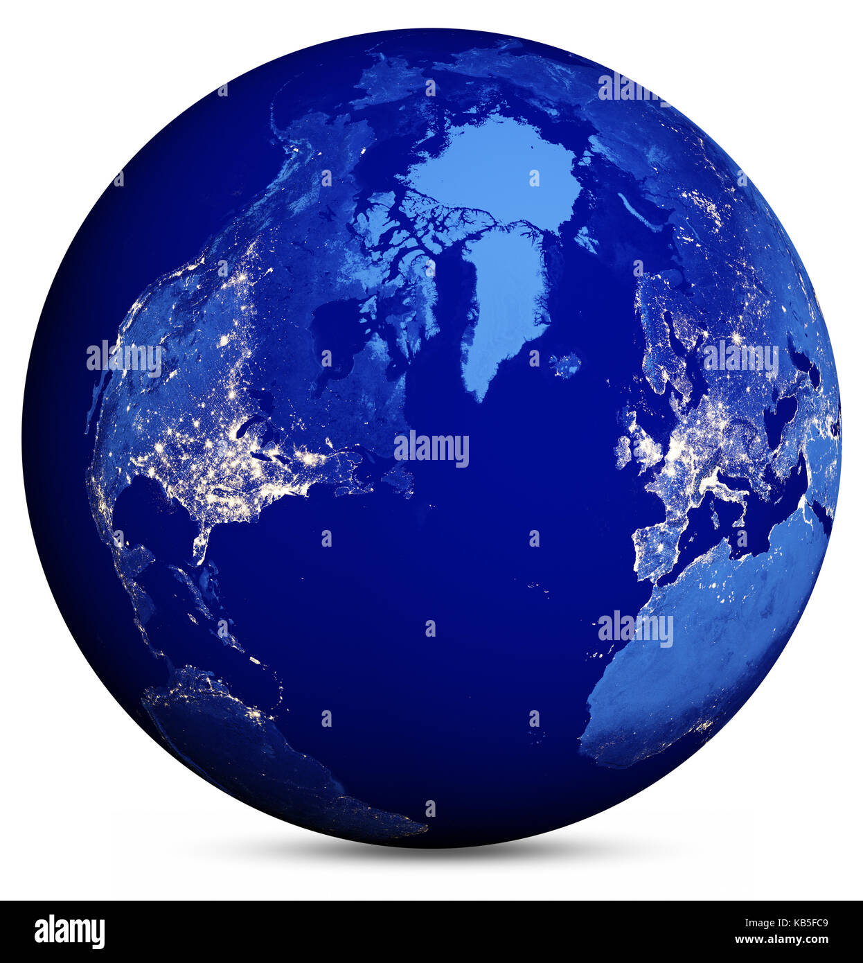 Earth Globus 3D Rendering planet Stockfoto
