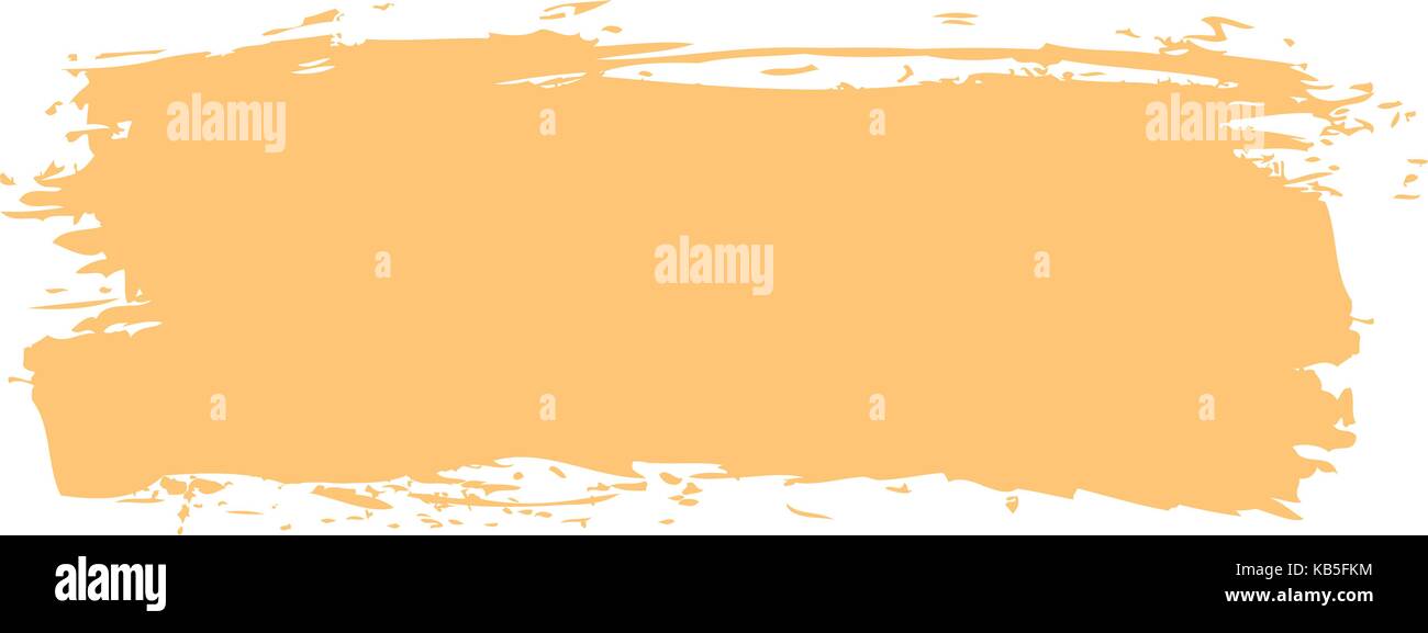 Gelbe Farbe pinselstrich Tinte Zeichnung in handgefertigten Technik erstellt. Schnelle und einfache recolorable grafischen Element in Vector Illustration Stock Vektor