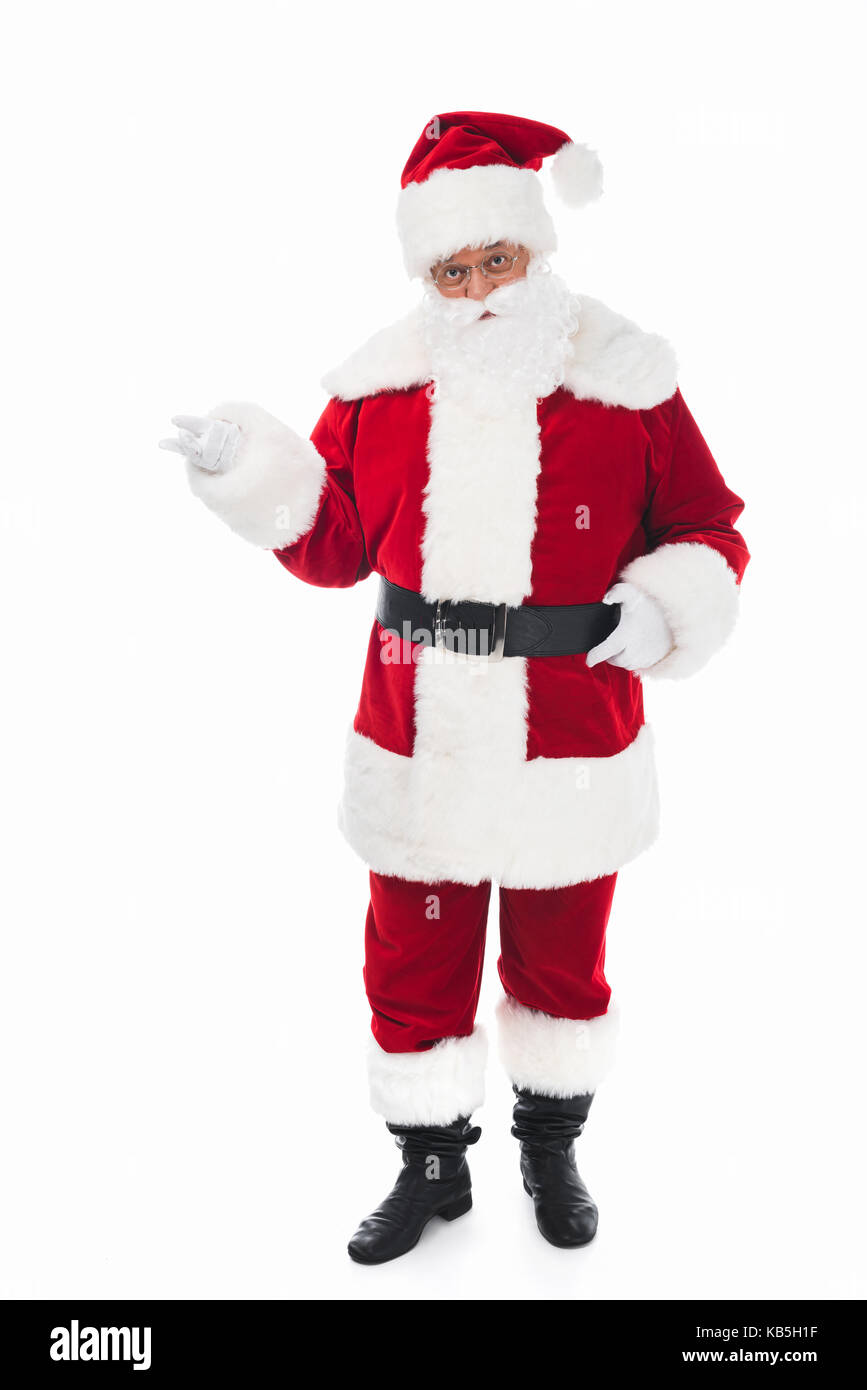 Santa Claus in der traditionellen Tracht Stockfoto