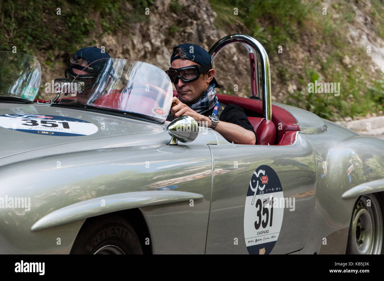 MG C TYPE MIDGET AUFGELADENEN 1932 auf einem alten Rennwagen Rallye Mille Miglia 2017 die berühmte italienische historische Rennen (1927-1957) am 19. Mai 2017 Stockfoto