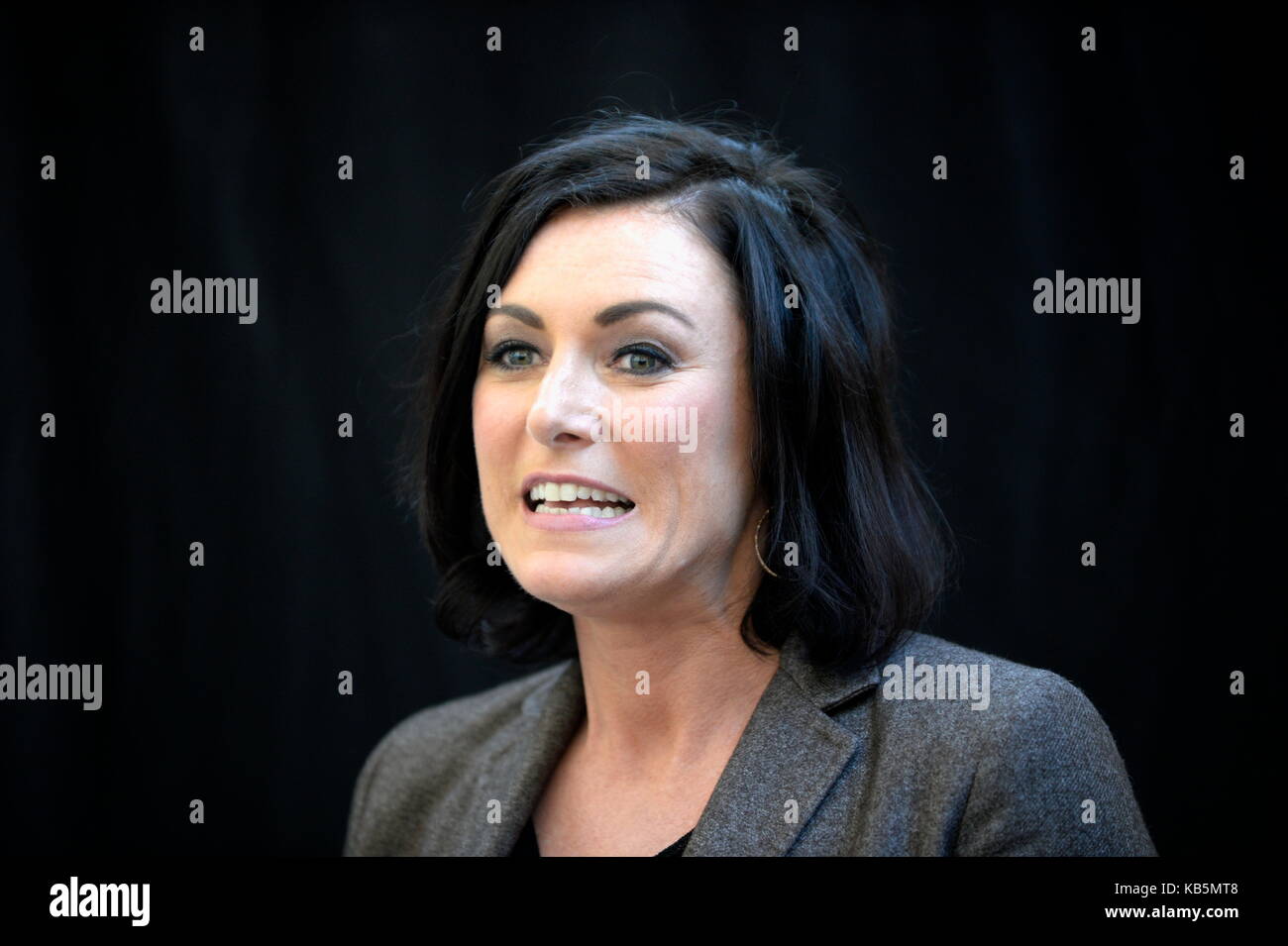 Wien, Österreich. 28. September 2017. Pressekonferenz mit Generalsekretärin Elisabeth Köstinger. „Präsentation der neuen Posterwelle“. Kredit: Franz Perc/Alamy Live News Stockfoto