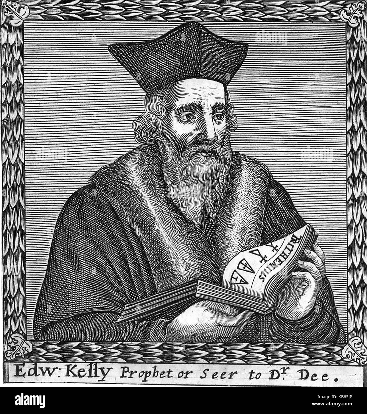 EDWARD KELLY (1555-1597) Englisch Alchemist und Geist medium Stockfoto