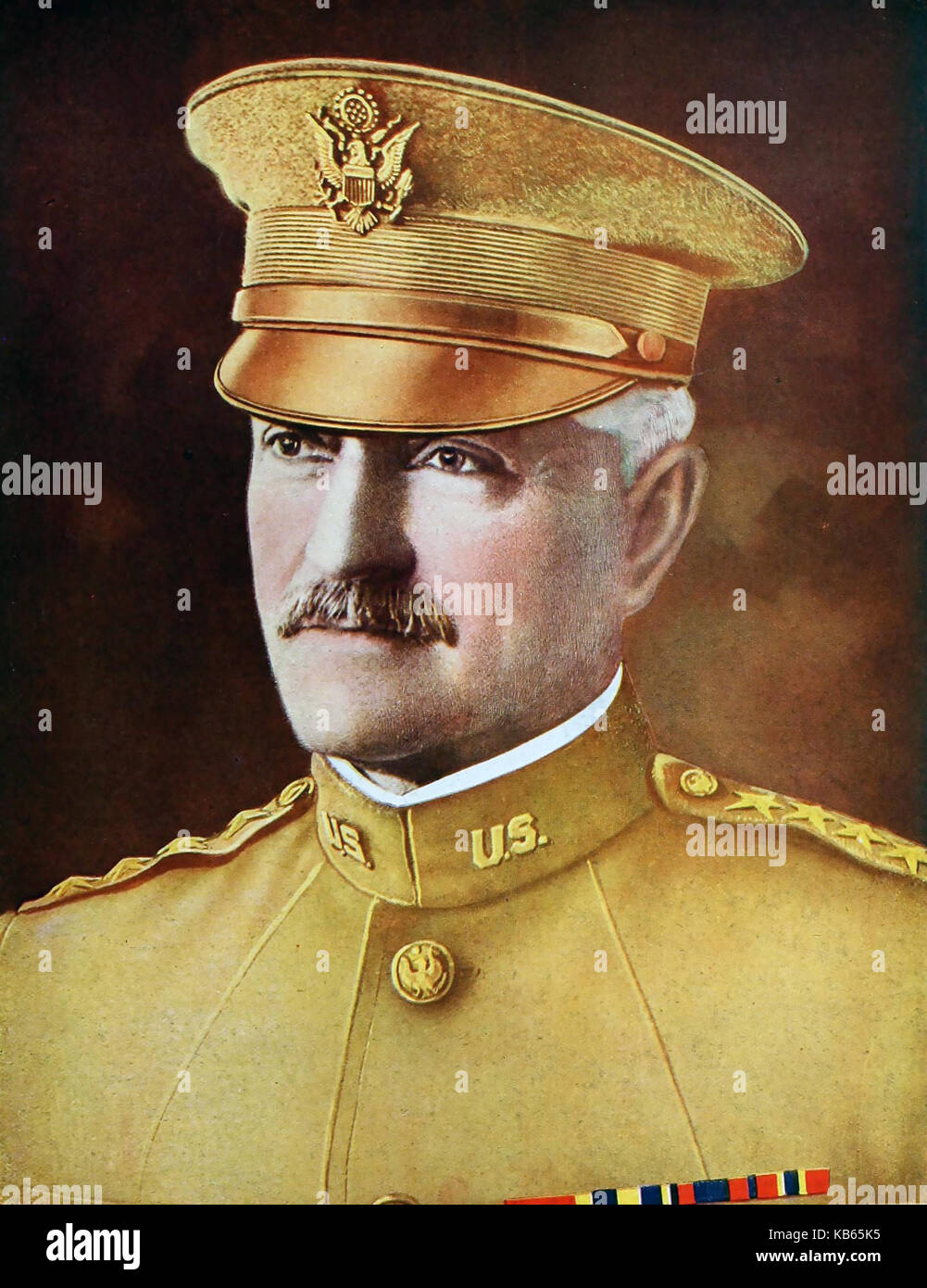 JOHN J. PERSHING (1860-1948) amerikanischer Offizier in der Armee über 1917 Stockfoto