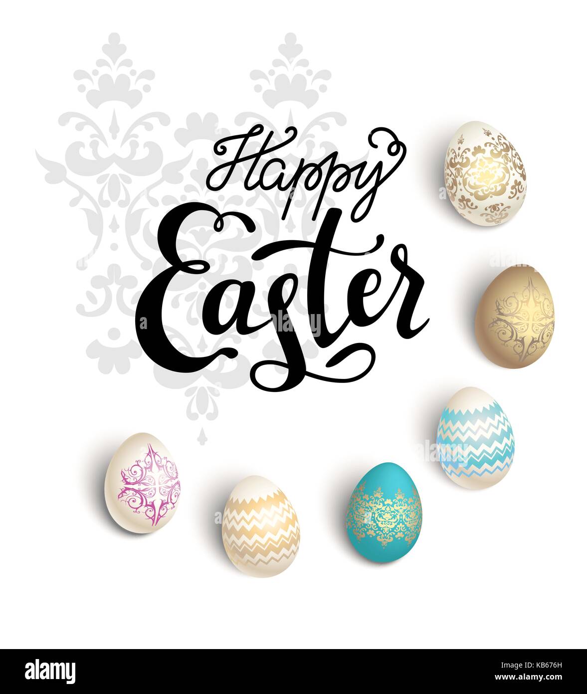 Ostereier Karte Stock Vektor