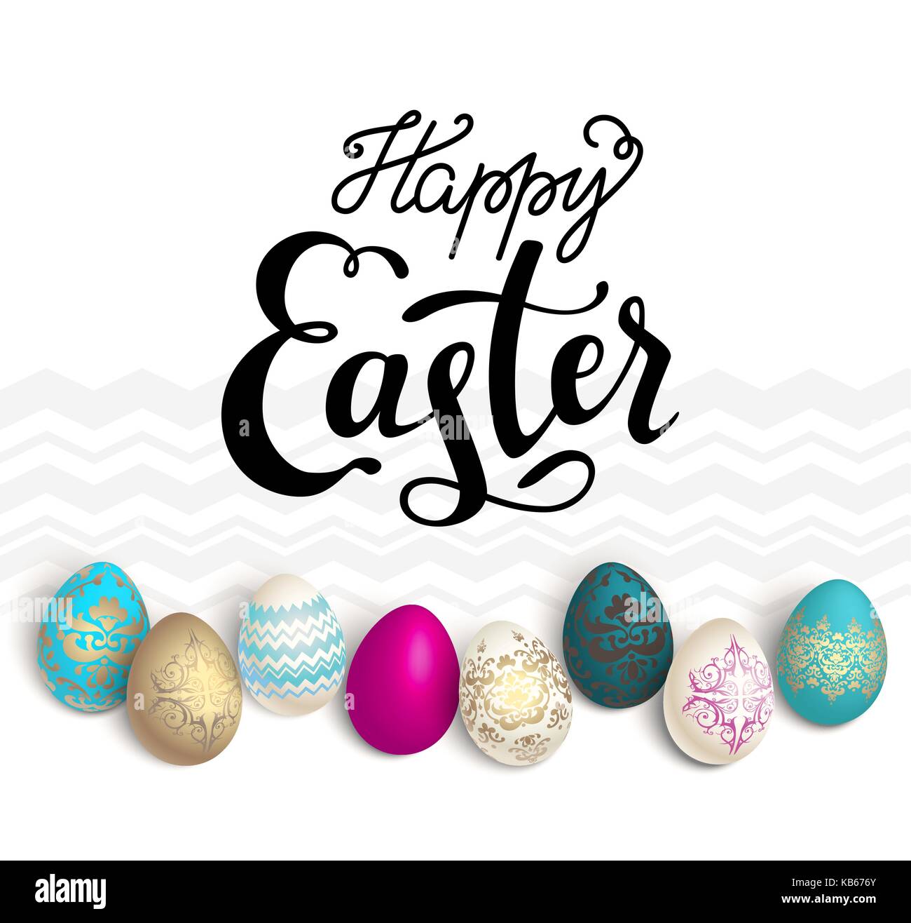 Ostereier Holiday Card Stock Vektor