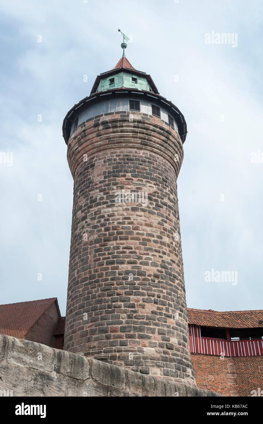 Der Nürnberger Burg, Mittelfranken, Bayern, Deutschland, Europa Stockfoto