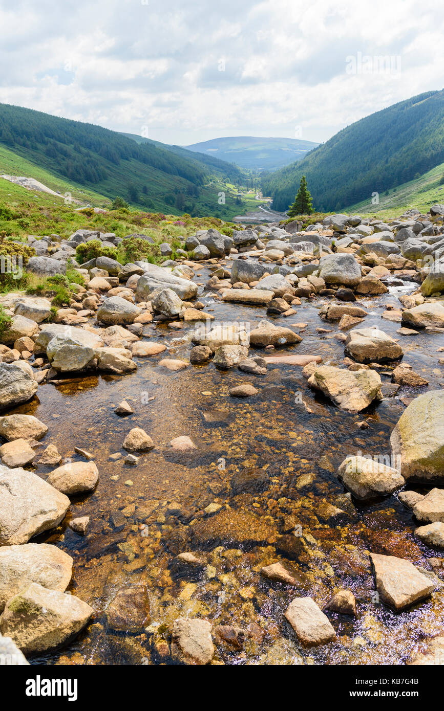 Rocky River an der Wicklow Gap, County Wicklow, Irland Stockfoto