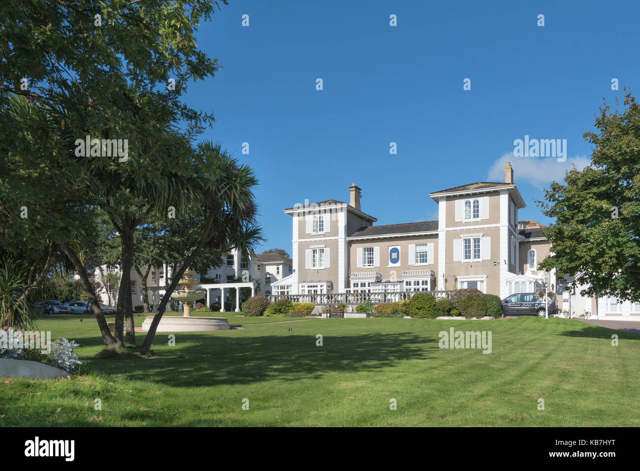 Italienischen Stil georgische Villa, jetzt ein Pflegeheim. Torquay, South Devon. Großbritannien Stockfoto