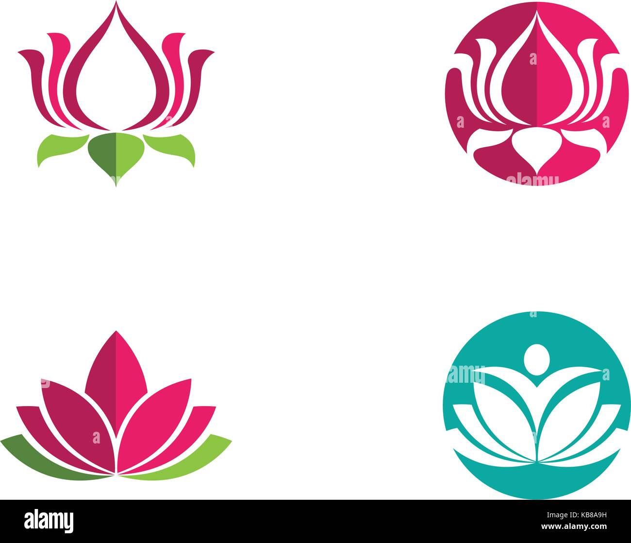 Schönheit Vektor Blumen design Logo-Vorlage-Symbol Stock Vektor