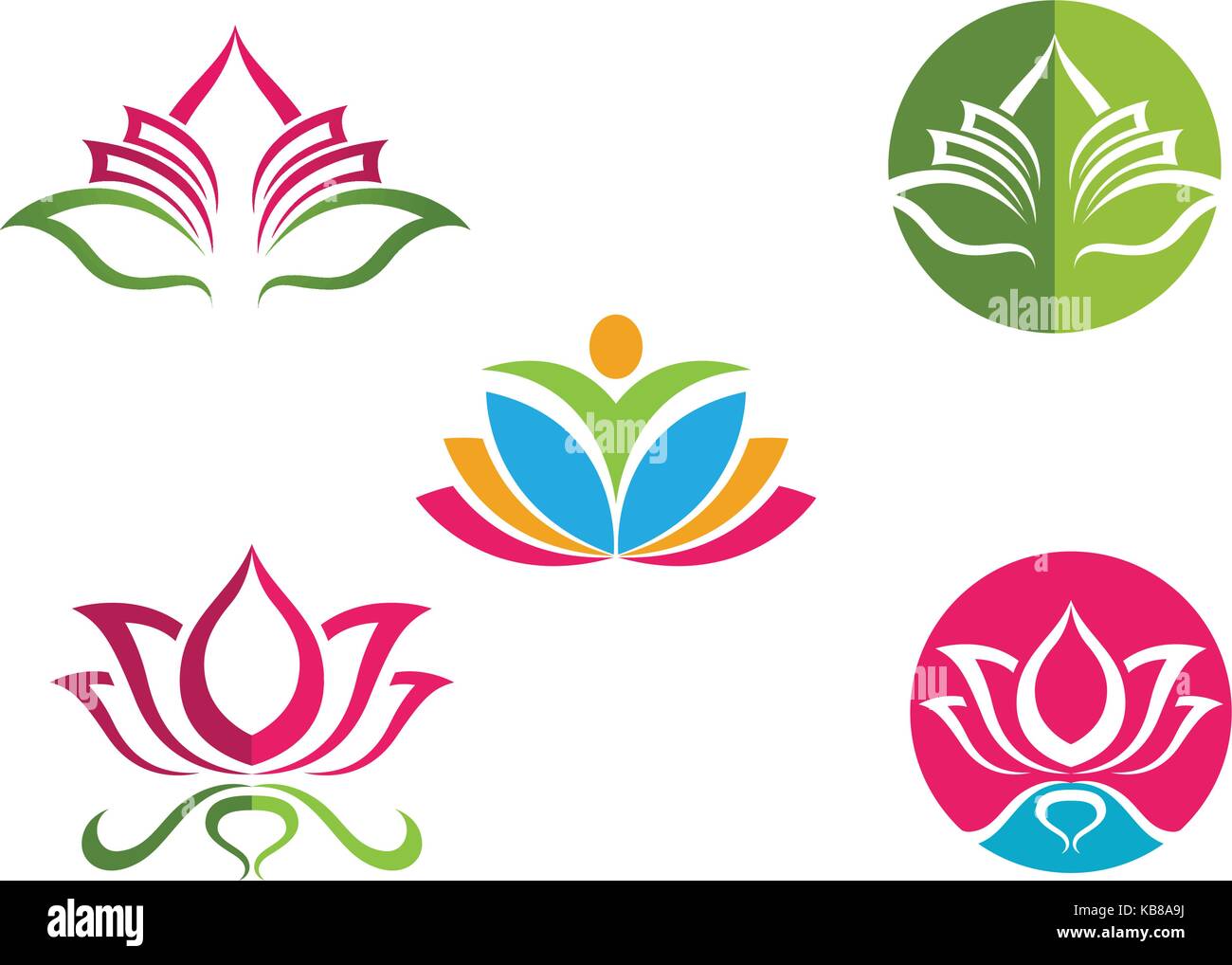 Schönheit Vektor Blumen design Logo-Vorlage-Symbol Stock Vektor