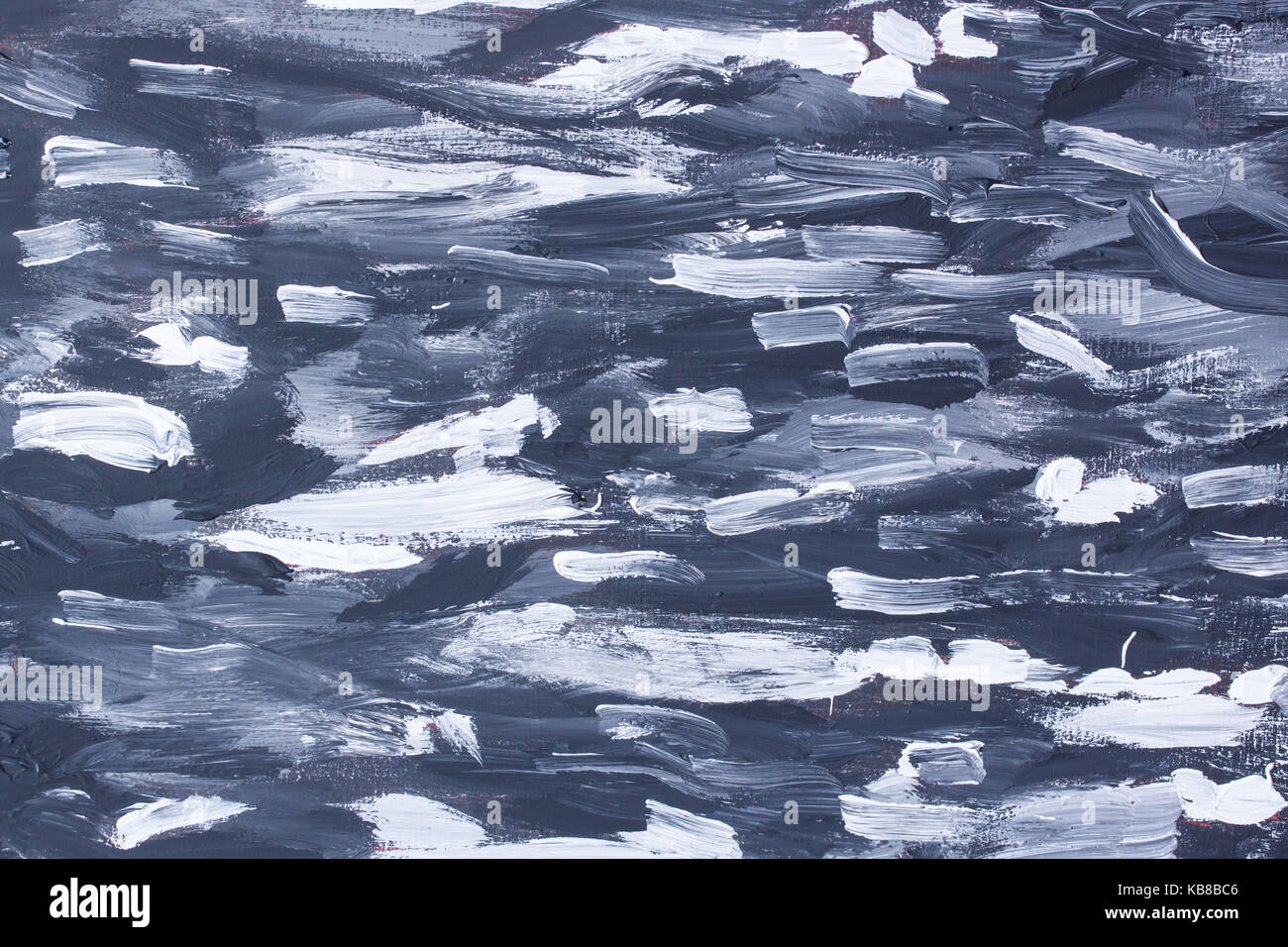 Schwarz-weiss Malerei Hintergrund Stockfoto