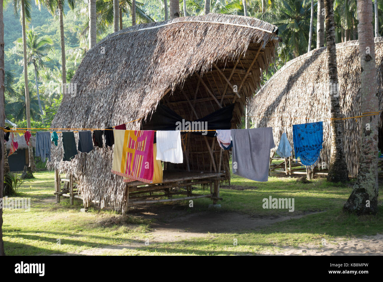 Philippinen Urlaub - bei Tao farm Camp, El Nido, Palawan, Philippinen Asien Stockfoto