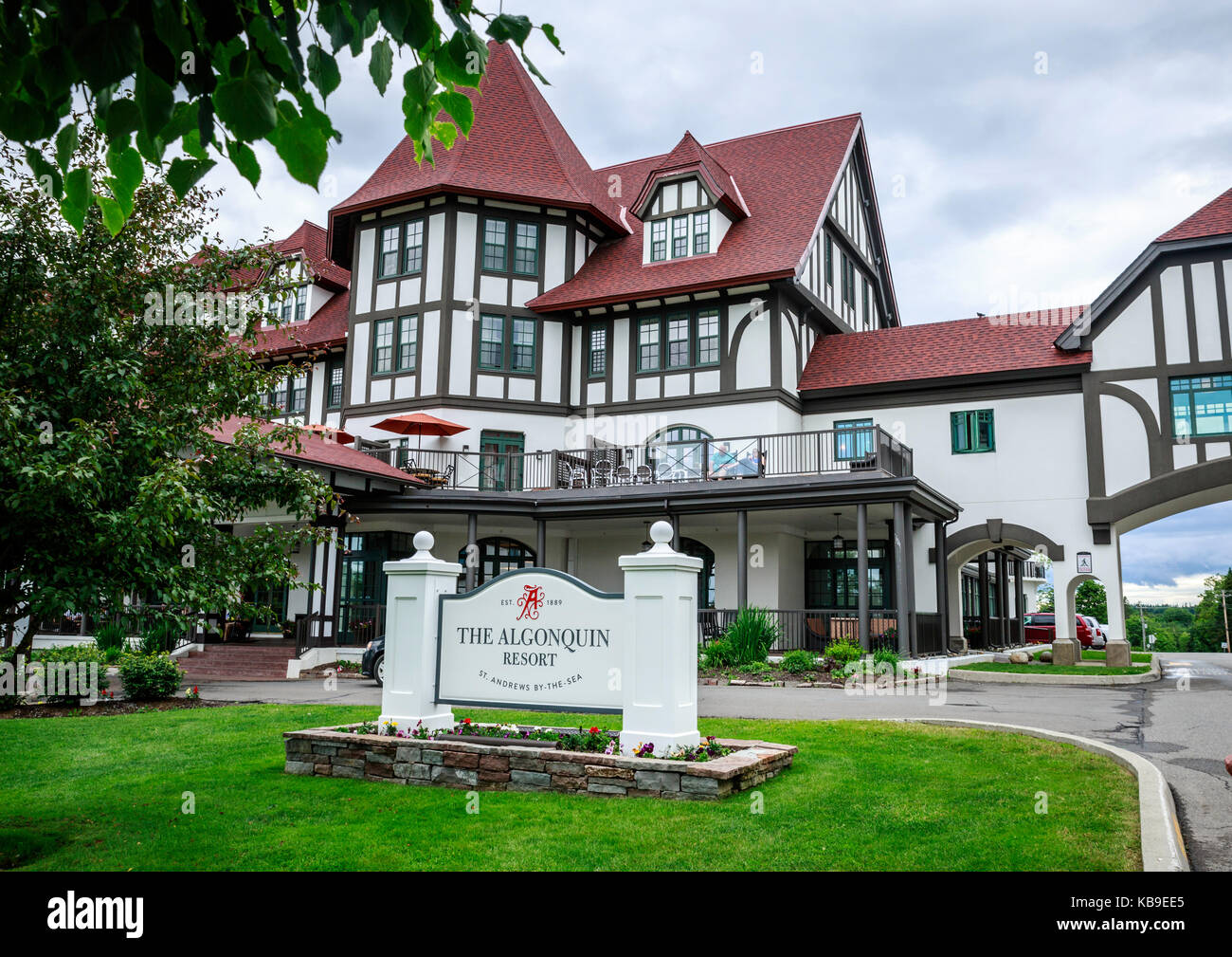 Upscale Resort in der Küstenstadt St. Andrews By-The-Sea, New Brunswick, Kanada Stockfoto