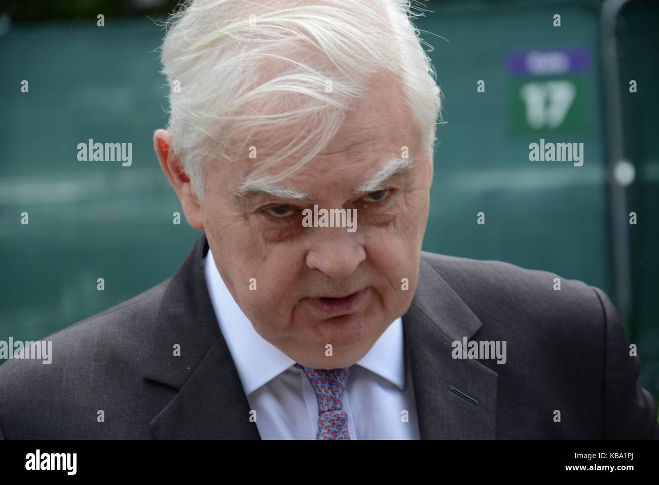 Allgemeine Wahl Reaktion 2017 Stockfoto