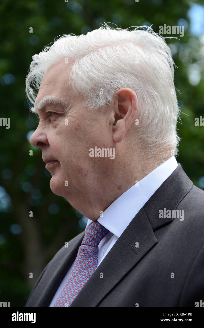 Allgemeine Wahl Reaktion 2017 Stockfoto