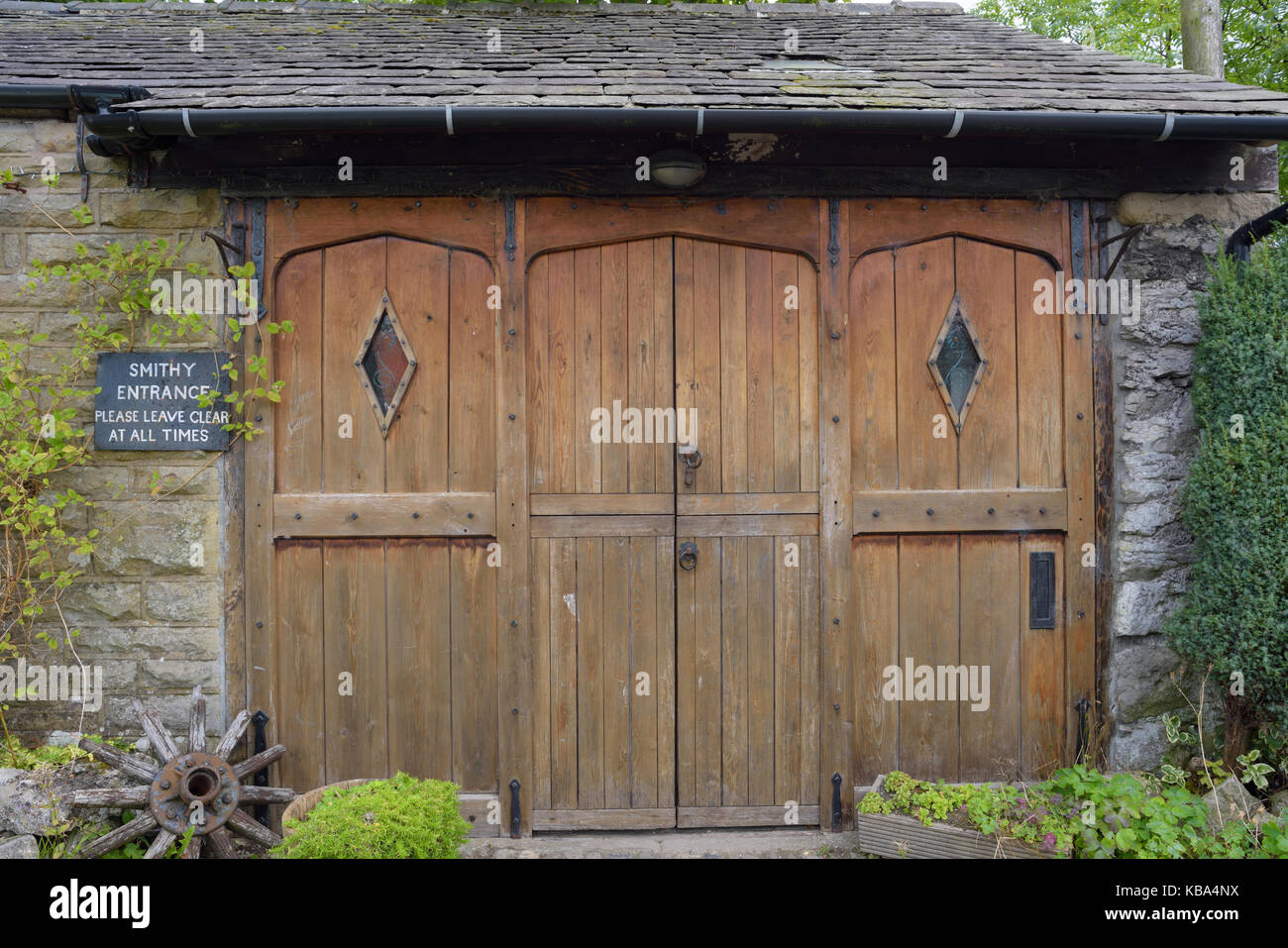 Die smthy oder Schmied, s Shop im Malham Stockfoto