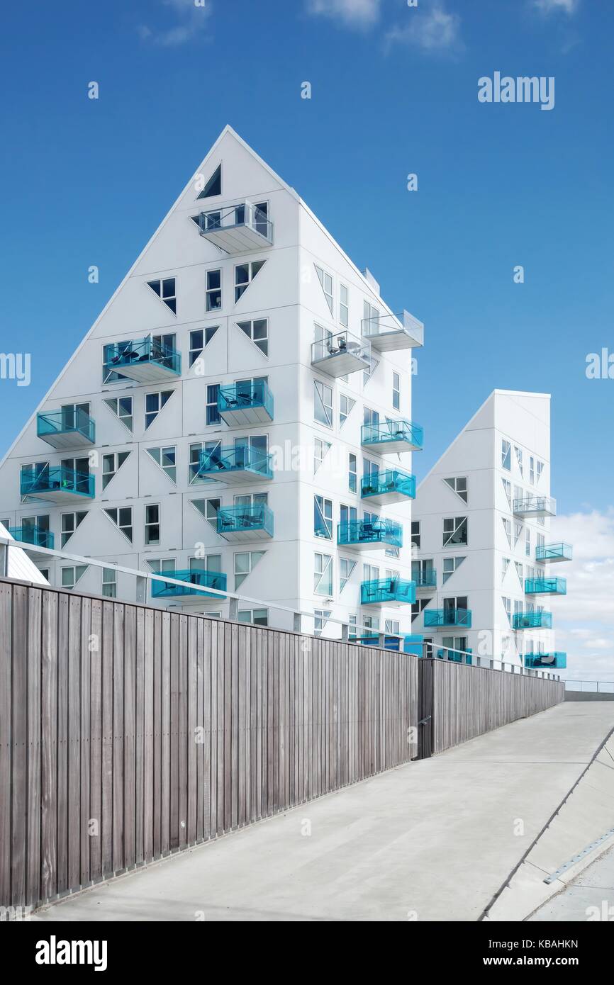 Aarhus, Dänemark - 12 August, 2015: Eisberg Gebäude in Aarhus, Dänemark Stockfoto