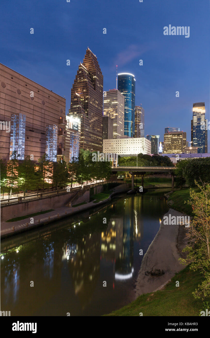 Houston Downtown Skyline Stockfoto
