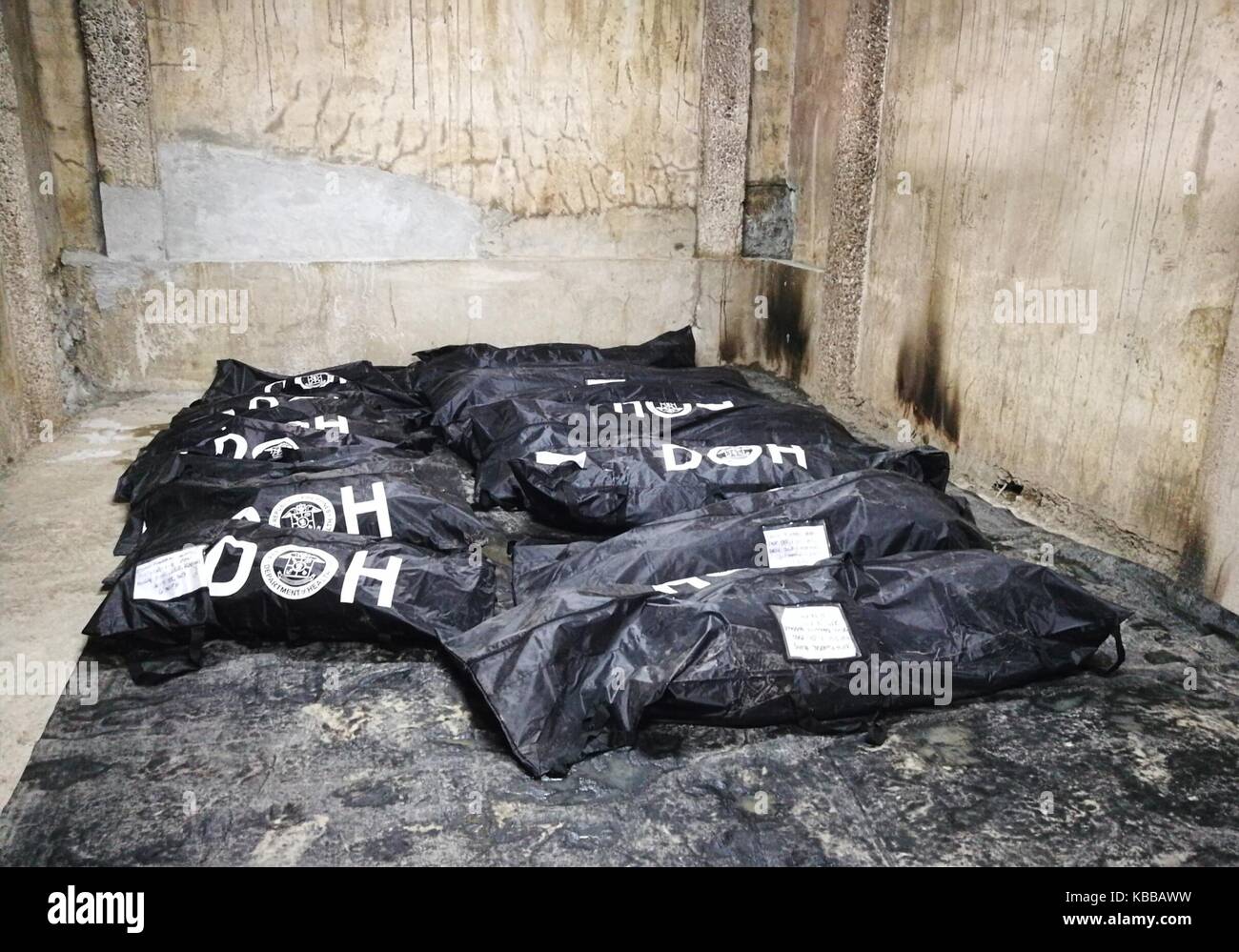 Marawi City, Philippinen. 26 Sep, 2017. 11 Leichen geborgen - vom Krieg zerrissenen Marawi Credit: Sherbien Dacalanio/Pacific Press/Alamy leben Nachrichten Stockfoto