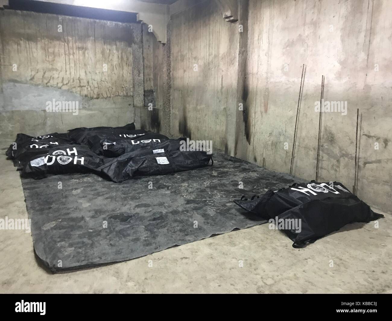 Marawi City, Philippinen. 26 Sep, 2017. 11 Leichen geborgen - vom Krieg zerrissenen Marawi Credit: Sherbien Dacalanio/Pacific Press/Alamy leben Nachrichten Stockfoto