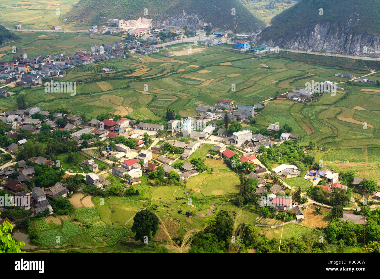 Tam Sohn Stadt, Quan ba, Ha Giang, Vietnam. Quan ba ist ein Landkreis in der Provinz Ha Giang in der nordöstlichen Region von Vietnam. Stockfoto