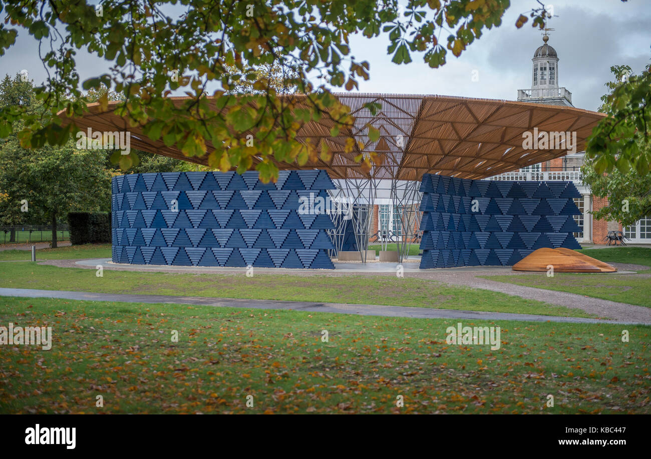 Serpentine Gallery 2017 Pavillon von Diébédo Francis Kéré, London, Großbritannien Stockfoto