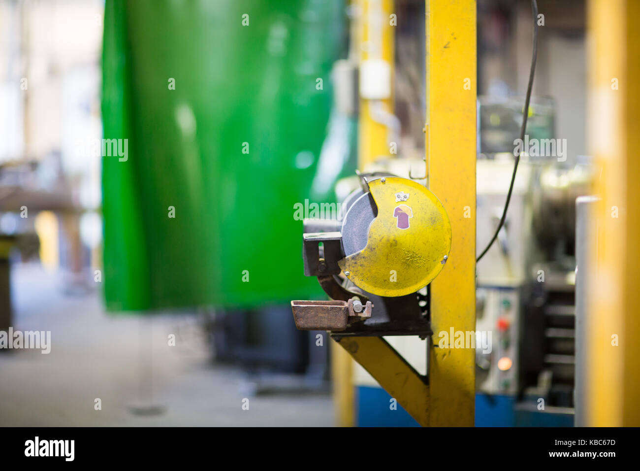 Industrielle Werkstatt Werkzeug und Maschinen Stockfoto