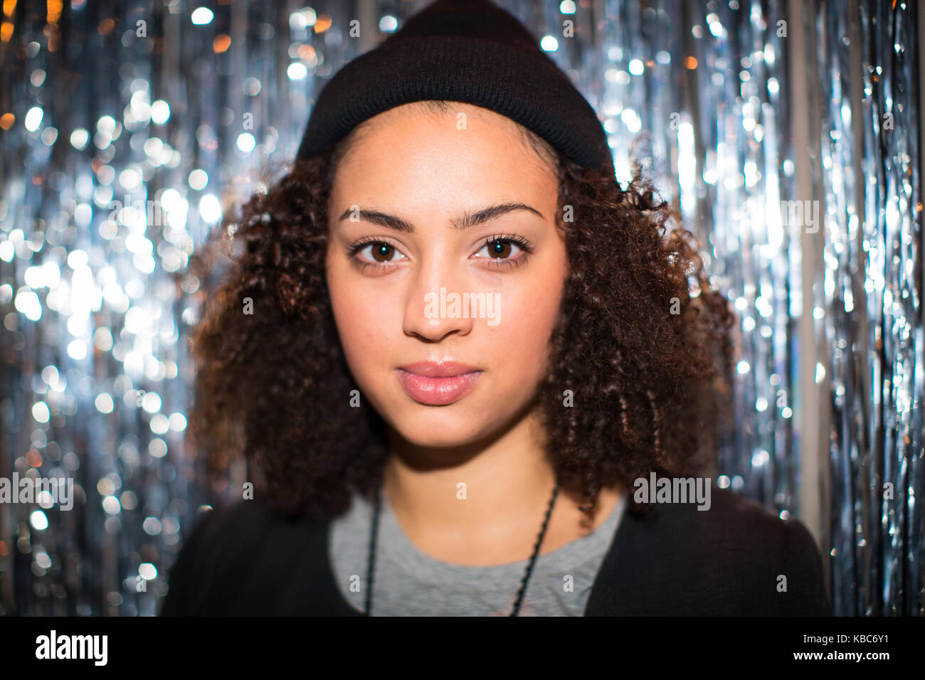 Die Swedish-Barbadian R&B-Sänger, Songwriter und Electro Pop Musiker Naomi Pilger ist hier vor einem Konzert an der Norwegischen Showcase Festival und Musik von: Larm Konferenz 2014 in Oslo dargestellt. Norwegen, 01.03.2014. Stockfoto