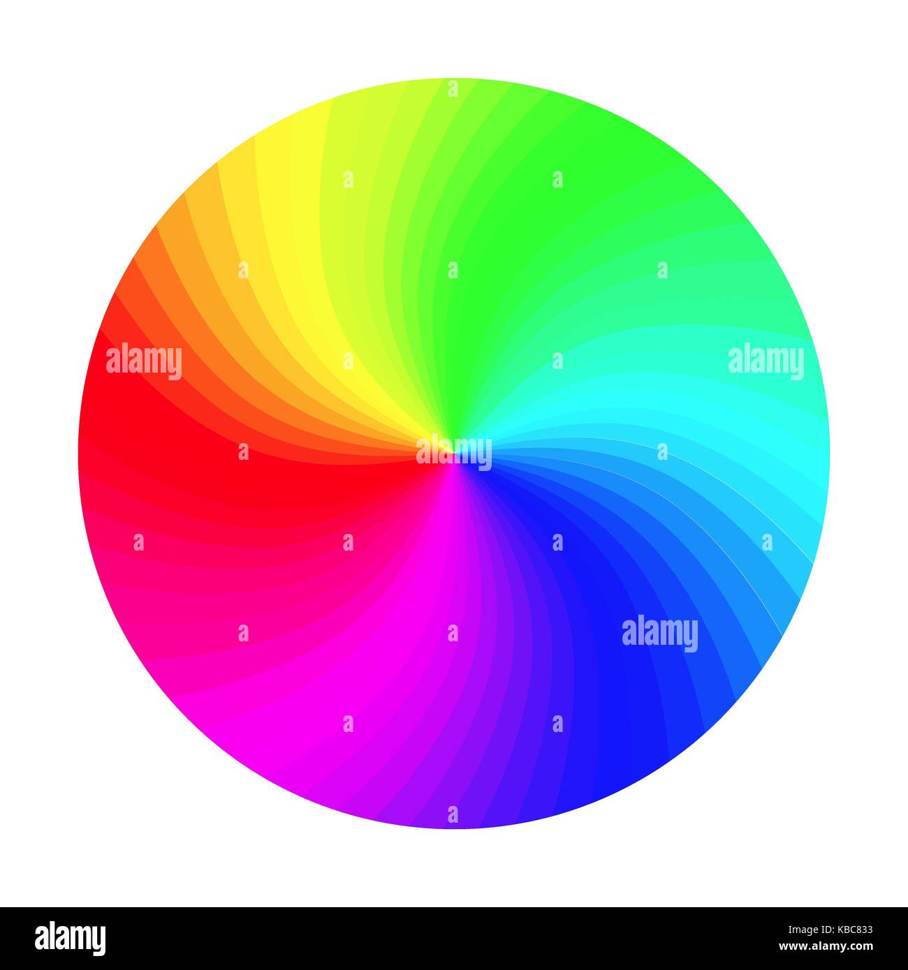 RGB Farbrad Vektor. Runde Classic Palette isoliert Abbildung Stock Vektor