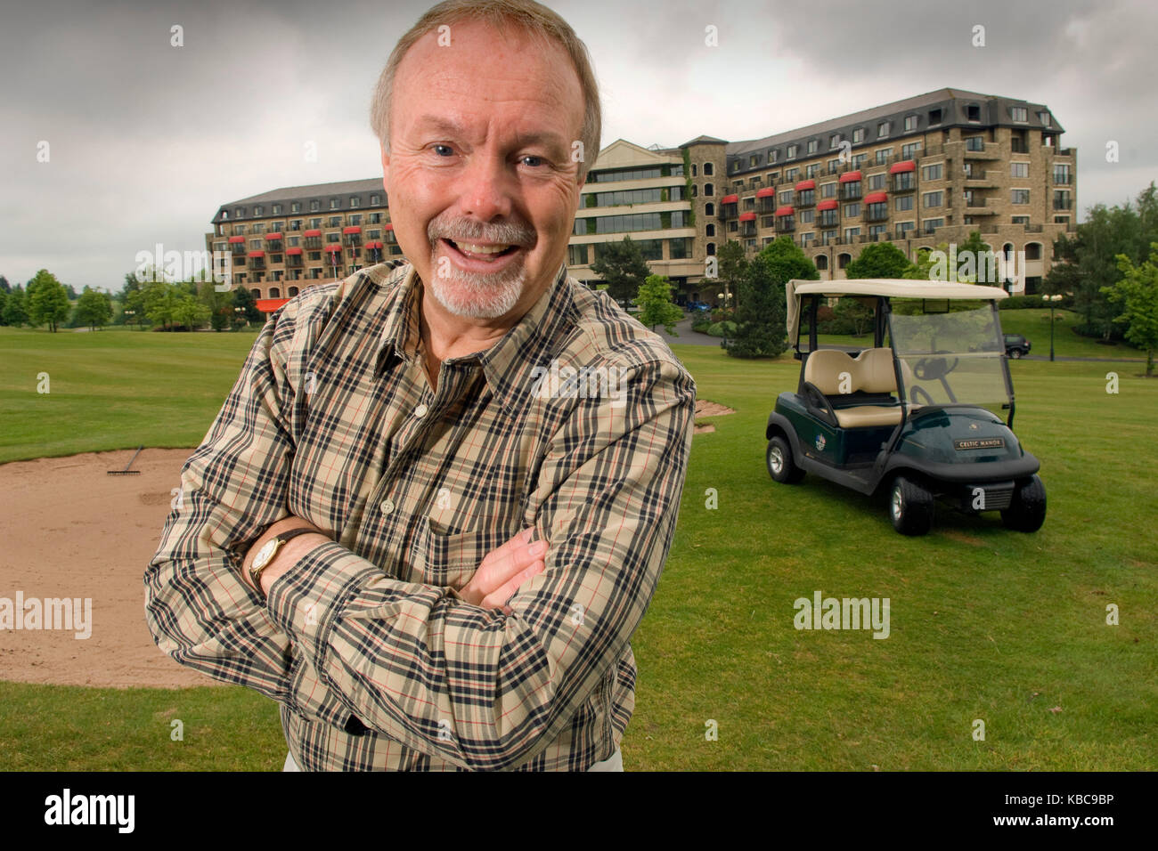Sir Terry Matthews, Besitzer des Celtic Manor Resorts, Newport. 1/6/10 Stockfoto