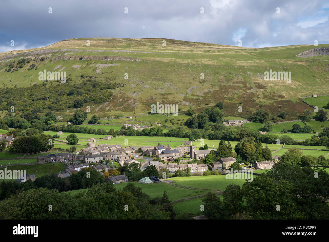 Das Dorf Muker im oberen Swaledale, North Yorkshire, England. Stockfoto