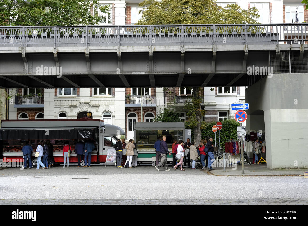 Isemarkt Markt In Hamburg Die Langste Wochenmarkt In Deutschland