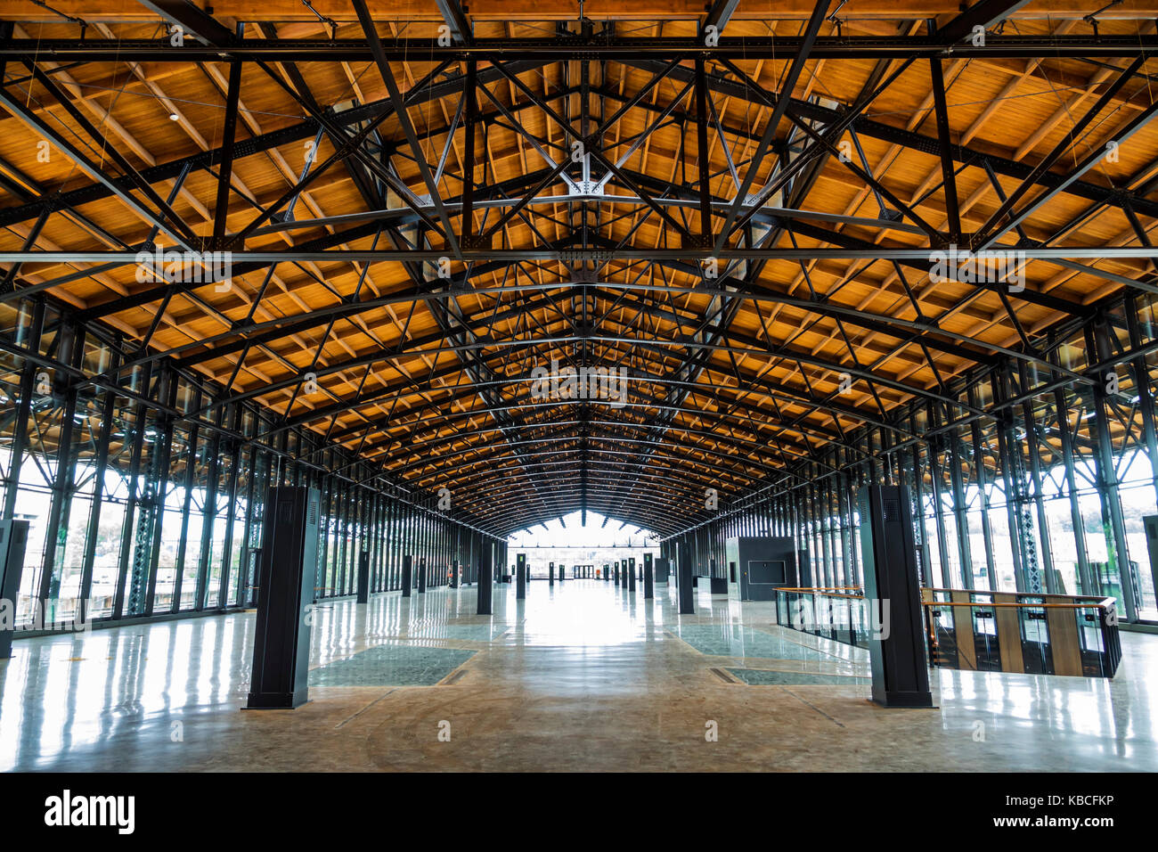 Richmond Virginia, Main Street Station, historischer Bahnhof, Bahnhofsgebäude, Bahnsteig, VA170521103 Stockfoto