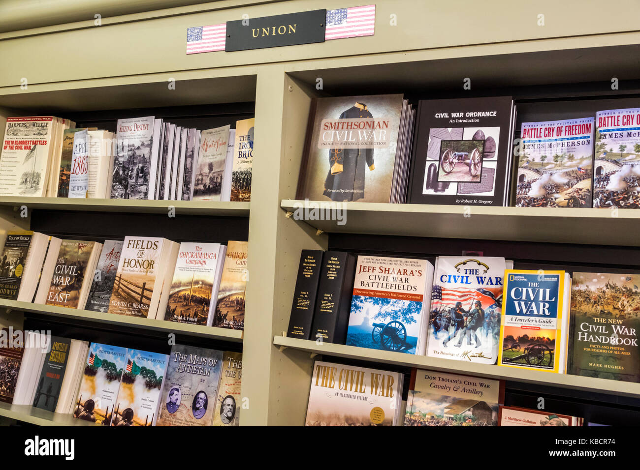 Fredericksburg Virginia, Fredericksburg Battlefield Visitor Center, Bürgerkrieg, Geschichte, Ausstellungsausstellung Sammlung Shopping Shopper Shopper Shop Shops Stockfoto