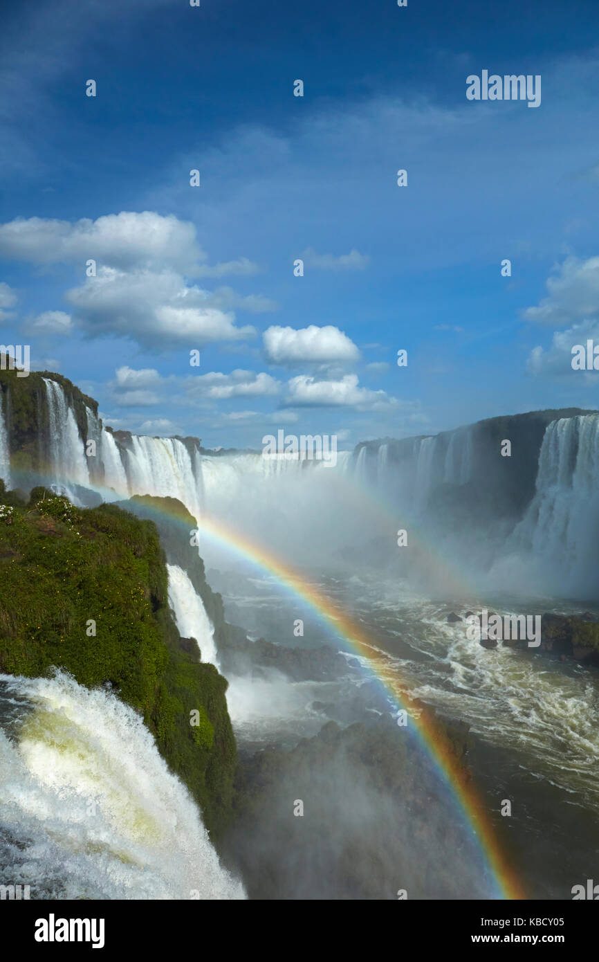 Devils Throat (Garganta do Diabo), Iguazu Falls, Brasilien - Argentinien Grenze, Südamerika Stockfoto
